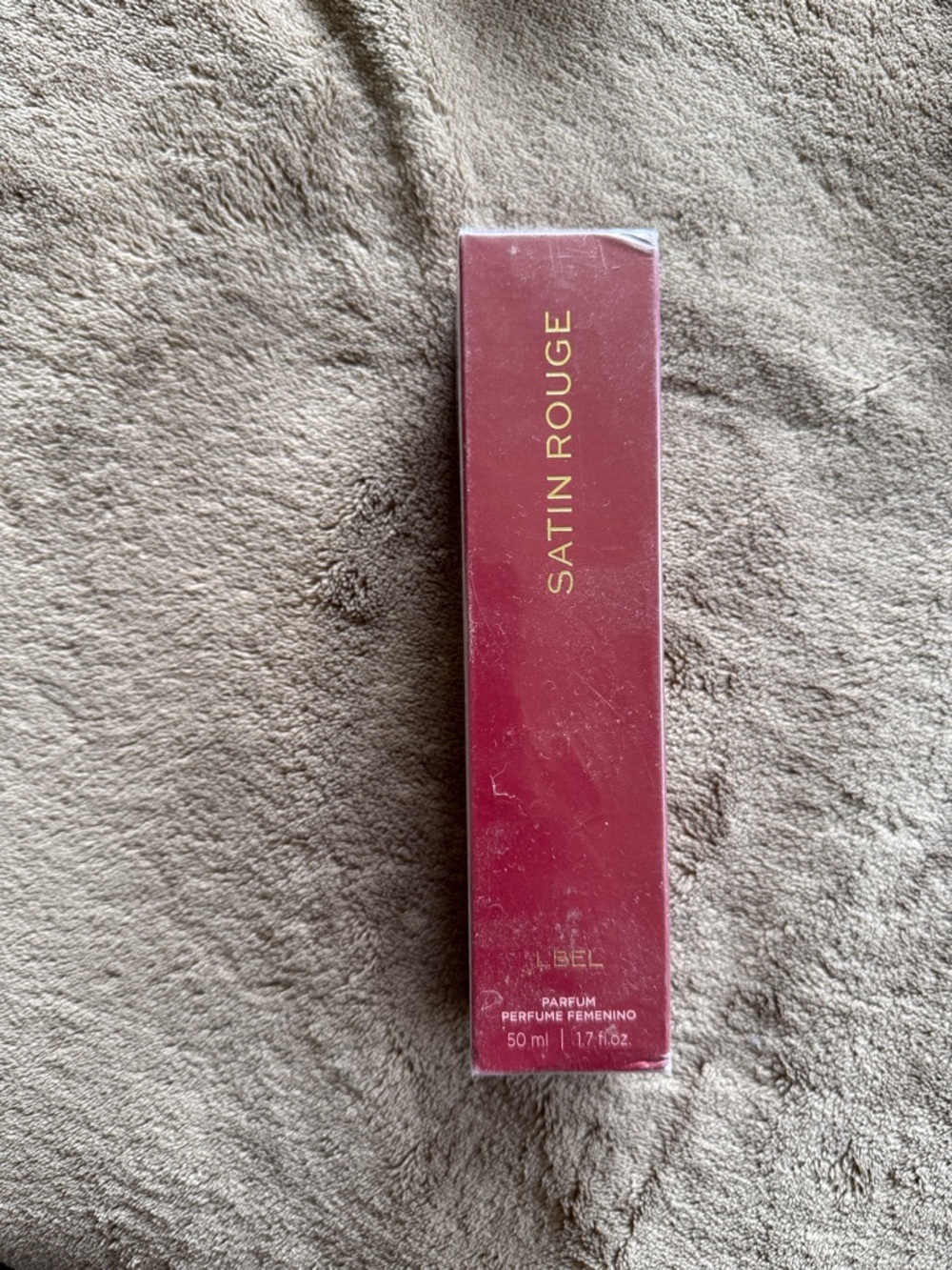 Satin Rouge Perfume Box - Deep Burgundy